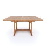 Teak Garden Furniture 120cm-170cm Square to Rectangle Extending Table