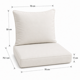 Santorini Teak Garden Lounge Chair