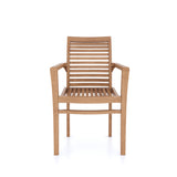 Teak Garden Stacking Chair (Priced For 1)