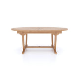 Teak 2m Sunshine Oval Table with Incorporated Lazy Susan 4cm Table Top