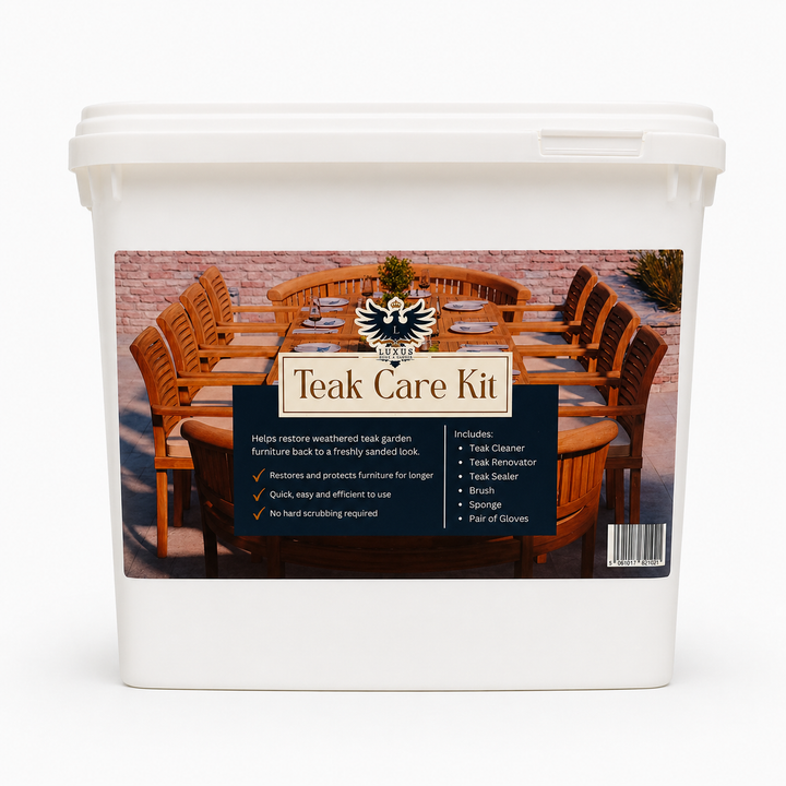 Luxus Teak Care Kit - Teak Cleaner, Restorer and Sealer