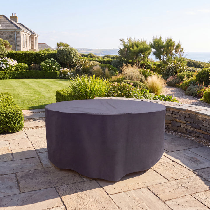 Teak Garden Furniture Cover 180cm Set - Heavy-Duty Round Outdoor Protection Cover - UK and Ireland garden setting - image 1