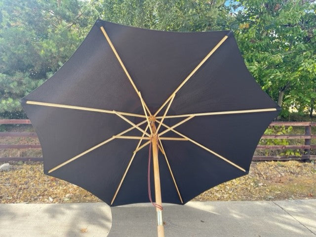 2.7m Solid Wood Parasol 48mm Pole.