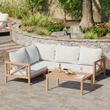 Amalfi Corner Teak Sofa Set
