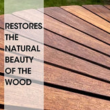 Teak Garden furniture restoration kit.