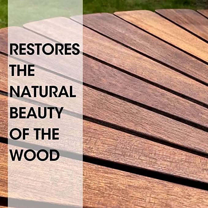 Teak Garden furniture restoration kit.