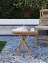 Teak Mini Folding Picnic Table 50cm x 50cm x 50cm