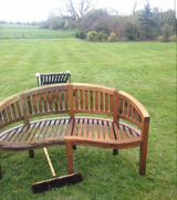 Teak Garden furniture restoration kit.